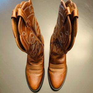 Ariat Boots Caramel Brown Leather Western Boots